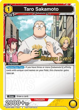 Taro Sakamoto (022) (Release Event) (UE19BT/SMD-1-022) - UE19BT SAKAMOTO DAYS Release Event Cards - Card Brawlers