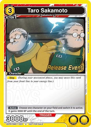 Taro Sakamoto (023) (Release Event) (UE19BT/SMD-1-023) - UE19BT SAKAMOTO DAYS Release Event Cards - Card Brawlers