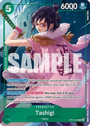 Tashigi (Dash Pack) (OP14-029) - The Azure Sea's Seven Foil - Card Brawlers