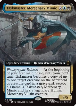 Taskmaster, Mercenary Mimic (Extended Art) (MSH-425) - Marvel Super Heroes - Card Brawlers