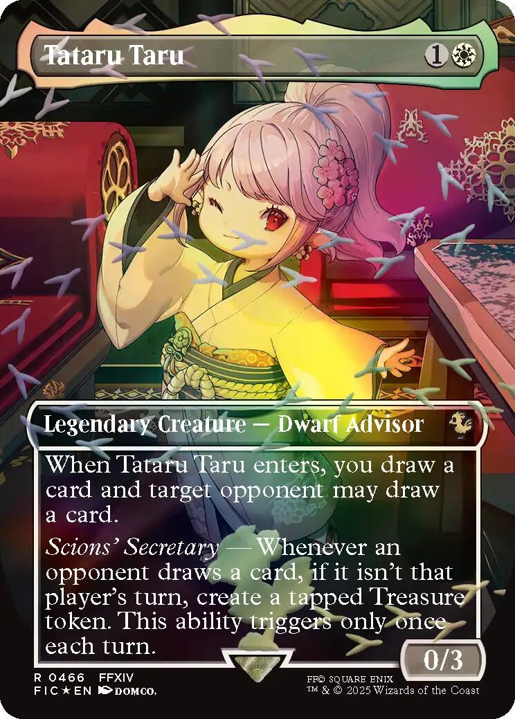 Tataru Taru (Borderless) (Chocobo Track Foil) [FINAL FANTASY Commander] - Card Brawlers