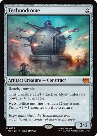 Technodrome (TMT-179) - Teenage Mutant Ninja Turtles Foil - Card Brawlers