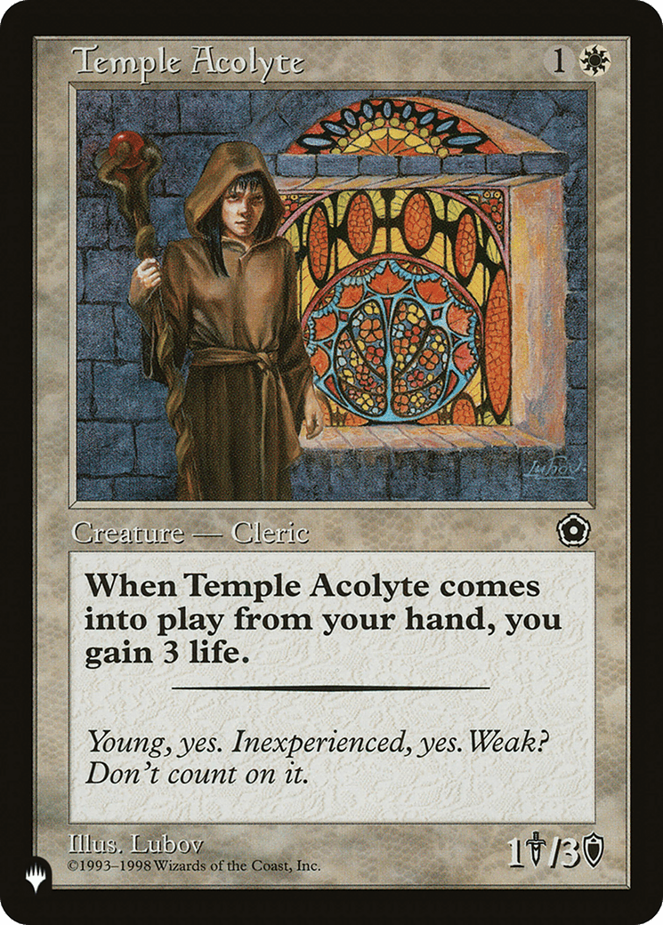 Temple Acolyte [The List] - Card Brawlers