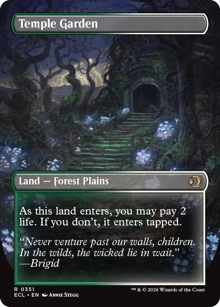 Temple Garden (Borderless) [Lorwyn Eclipsed] - Card Brawlers