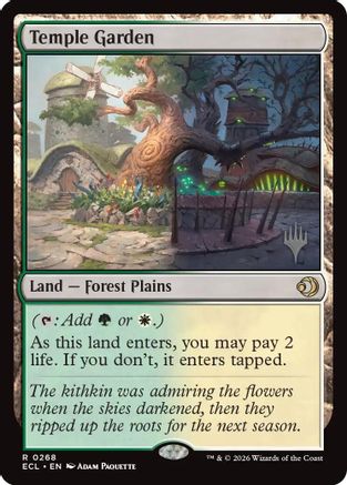 Temple Garden (PPECL-268) - Promo Pack: Lorwyn Eclipsed - Card Brawlers