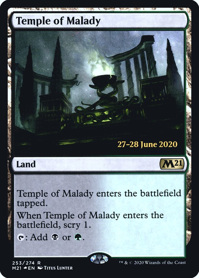 Temple of Malady [Core Set 2021 Prerelease Promos] - Card Brawlers