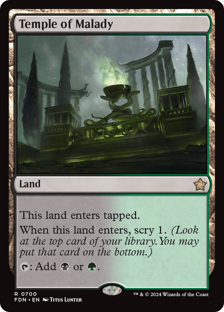 Temple of Malady [Foundations] - Card Brawlers