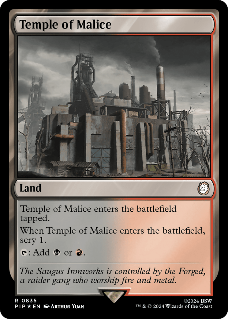Temple of Malice (Surge Foil) [Fallout] - Card Brawlers