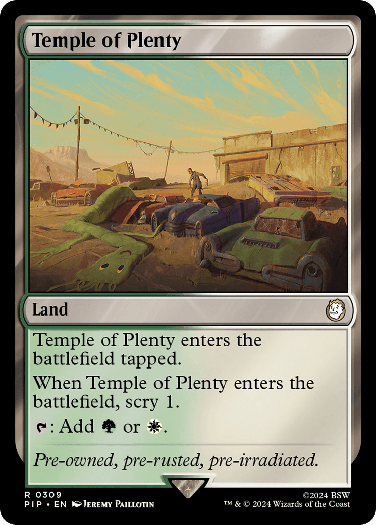 Temple of Plenty [Fallout] - Card Brawlers