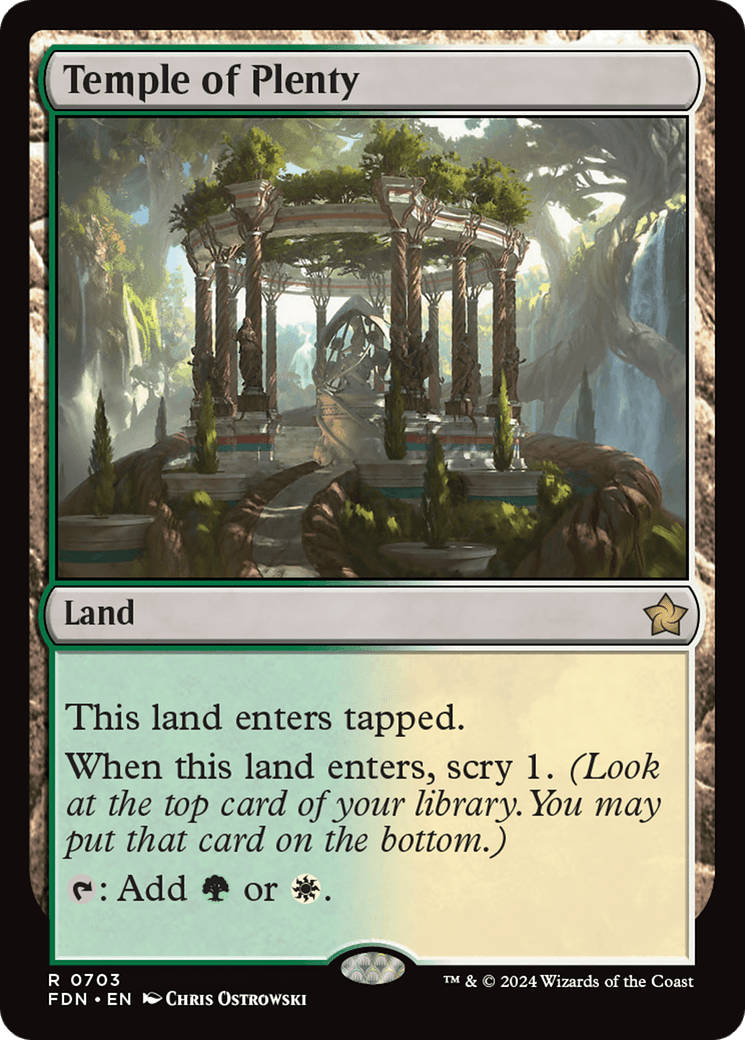 Temple of Plenty [Foundations] - Card Brawlers