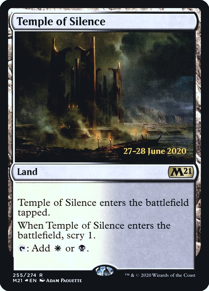 Temple of Silence [Core Set 2021 Prerelease Promos] - Card Brawlers