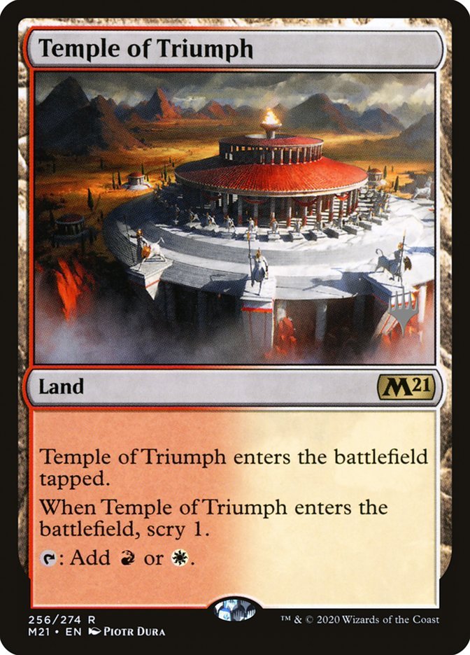 Temple of Triumph (Promo Pack) [Core Set 2021 Promos] - Card Brawlers