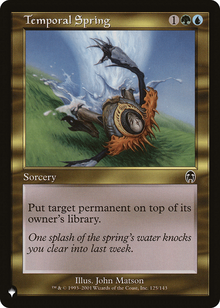 Temporal Spring [The List] - Card Brawlers
