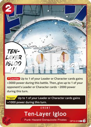 Ten-Layer Igloo (Pirate Foil) (OP10-018) - Premium Booster -The Best- Vol. 2 Foil - Card Brawlers