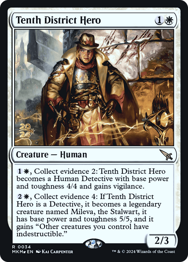 Tenth District Hero [Murders at Karlov Manor Prerelease Promos] - Card Brawlers