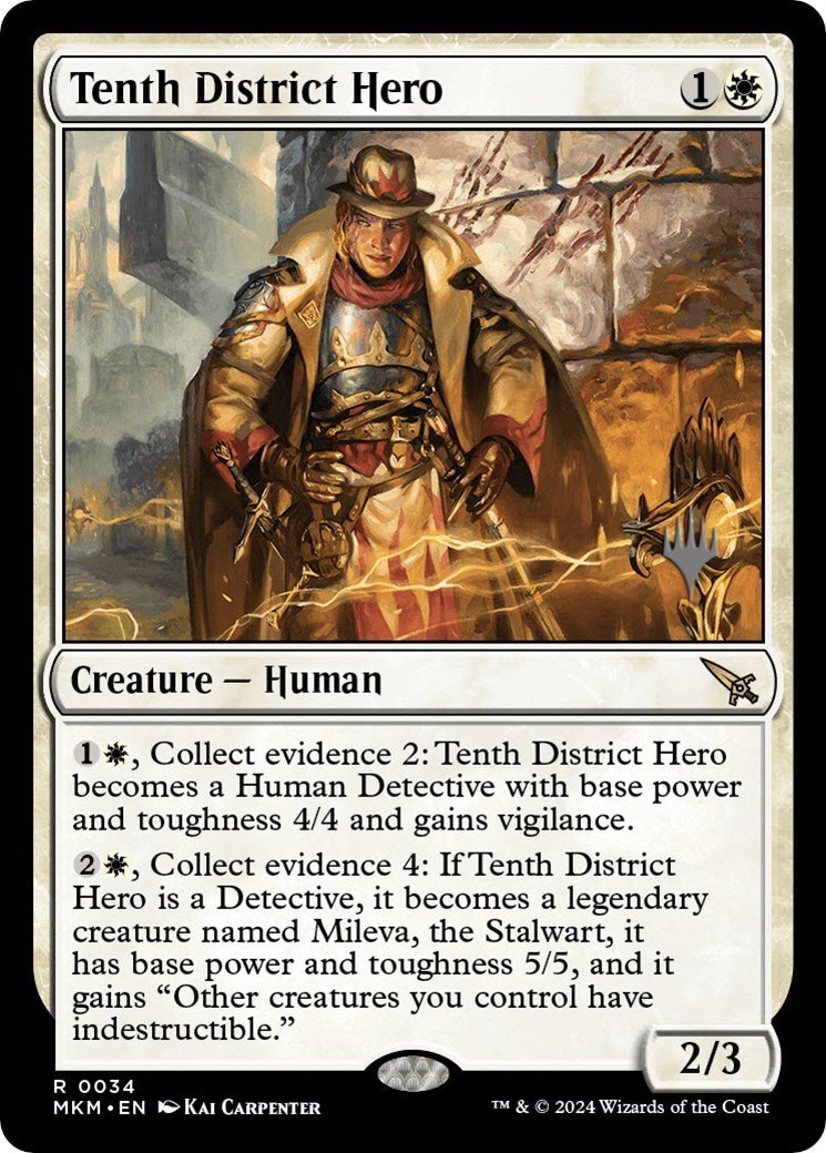 Tenth District Hero (Promo Pack) [Murders at Karlov Manor Promos] - Card Brawlers