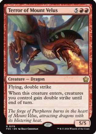 Terror of Mount Velus (FDC-179) - Commander: Foundations - Card Brawlers
