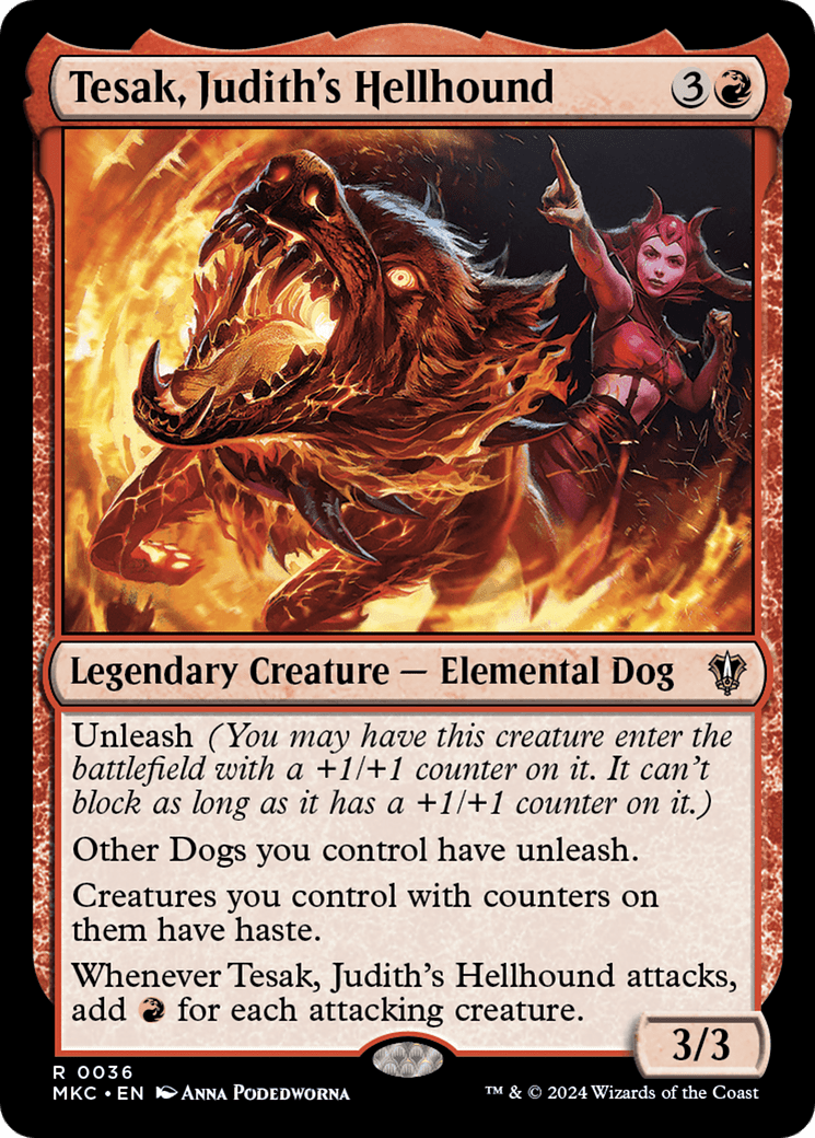 Tesak, Judith's Hellhound [Murders at Karlov Manor Commander] - Card Brawlers