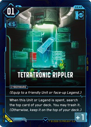 Tetratonic Rippler (B018) - The Heist Beta Starter Deck - Card Brawlers