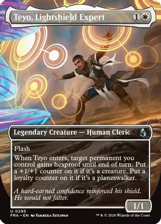Teyo, Lightshield Expert (Borderless) (FRA-295) - Reality Fracture Foil - Card Brawlers