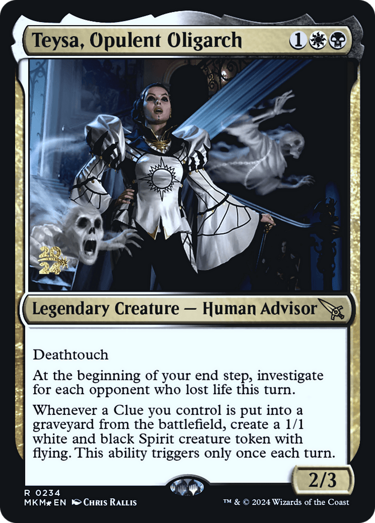 Teysa, Opulent Oligarch [Murders at Karlov Manor Prerelease Promos] - Card Brawlers