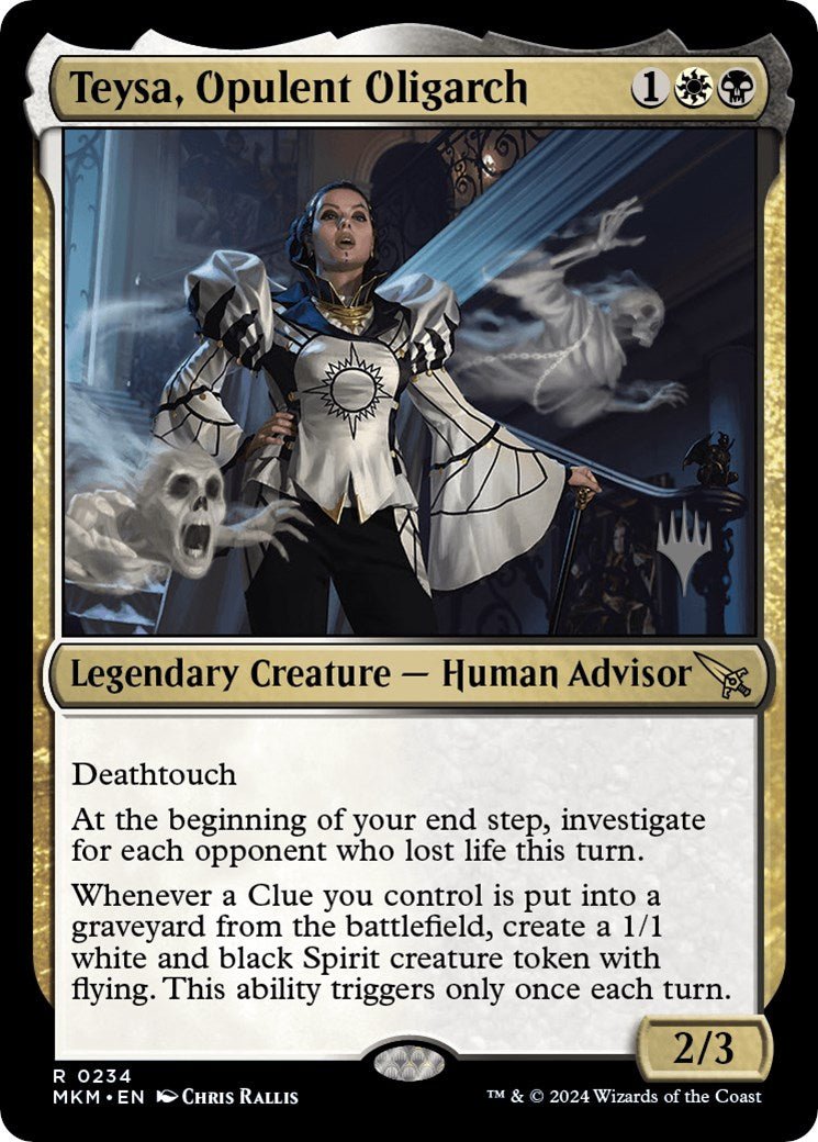 Teysa, Opulent Oligarch (Promo Pack) [Murders at Karlov Manor Promos] - Card Brawlers