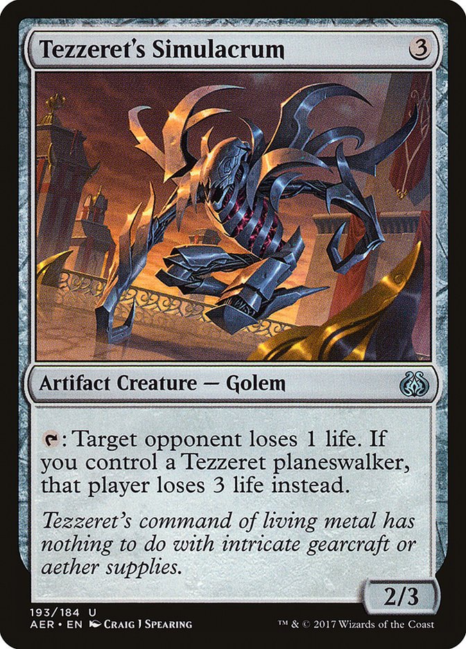 Tezzeret's Simulacrum [Aether Revolt] - Card Brawlers