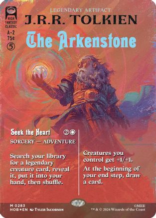 The Arkenstone (Borderless) (Surge Foil) (HOB-283) - The Hobbit Foil - Card Brawlers