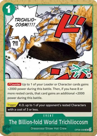 The Billion-fold World Trichiliocosm (Zoro Deck) (OP06-038) - Learn Together Deck Set - Card Brawlers