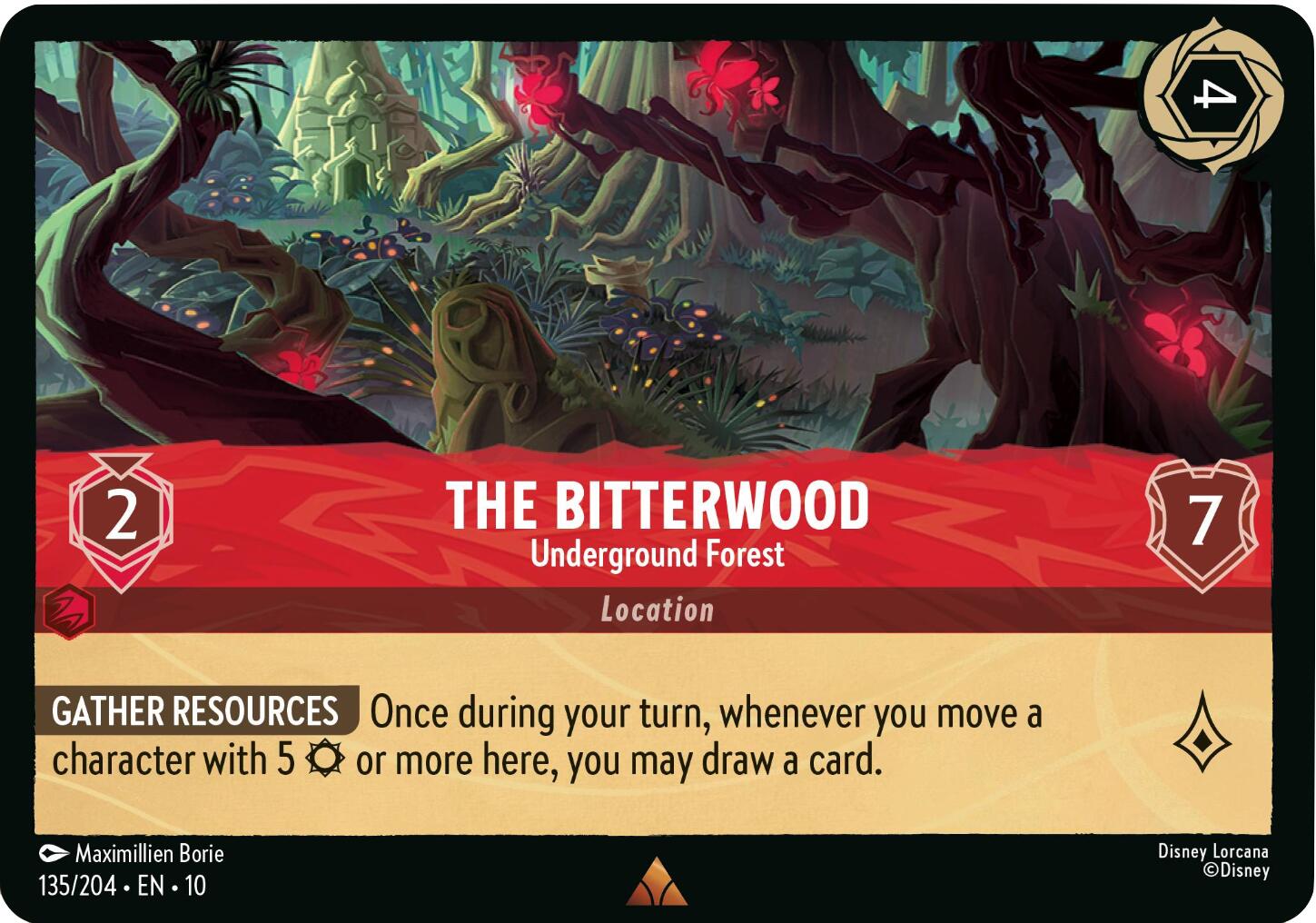 The Bitterwood - Underground Forest (135/204) [Whispers in the Well] - Card Brawlers