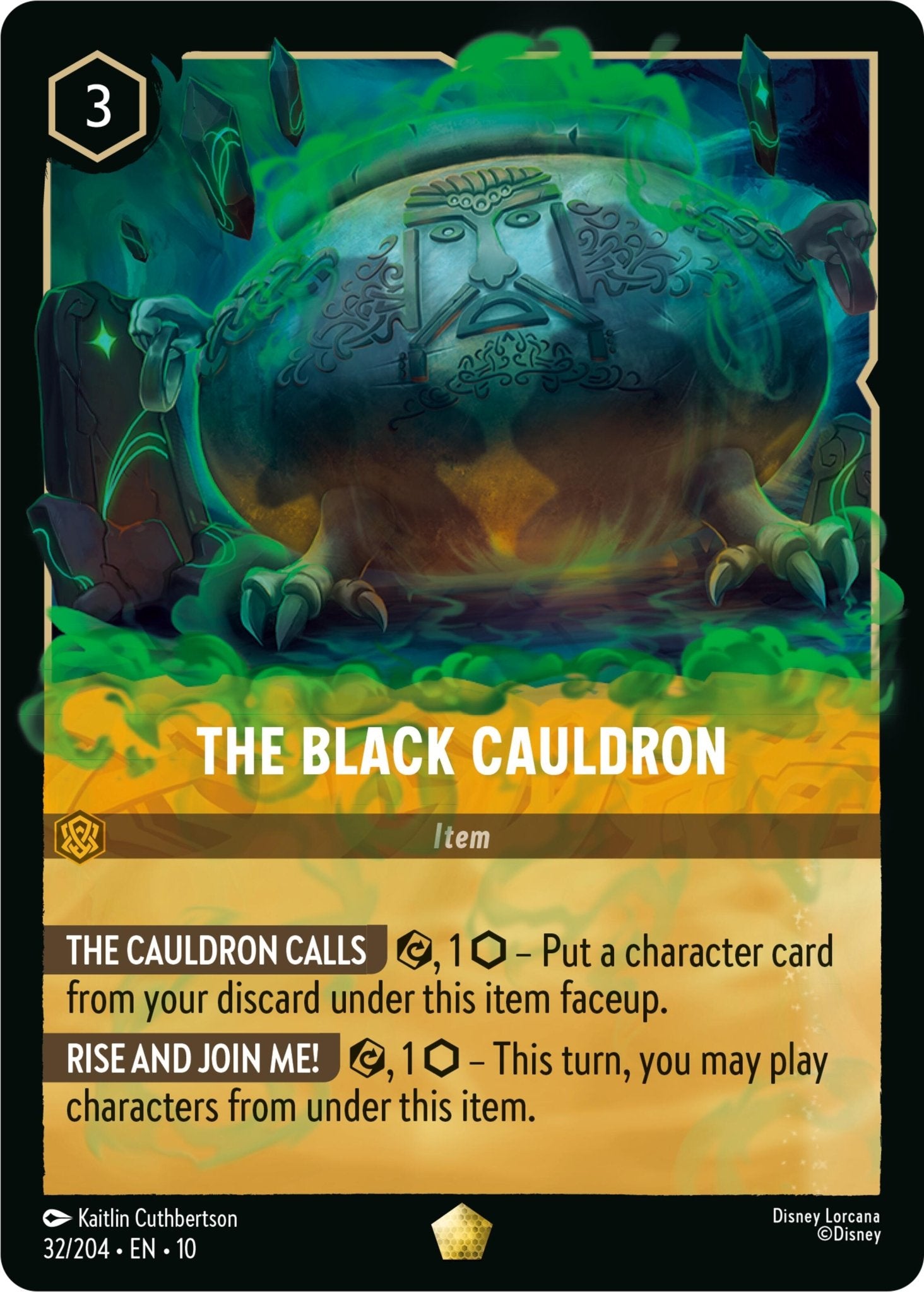 The Black Cauldron (32/204) [Whispers in the Well] - Card Brawlers