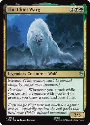 The Chief Warg (HOB-150) - The Hobbit - Card Brawlers