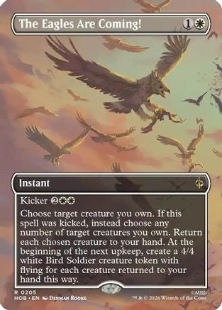 The Eagles Are Coming! (Borderless) (HOB-205) - The Hobbit Foil - Card Brawlers