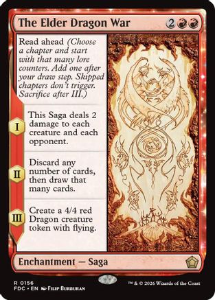 The Elder Dragon War (FDC-156) - Commander: Foundations - Card Brawlers