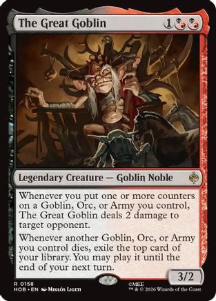 The Great Goblin (HOB-158) - The Hobbit - Card Brawlers