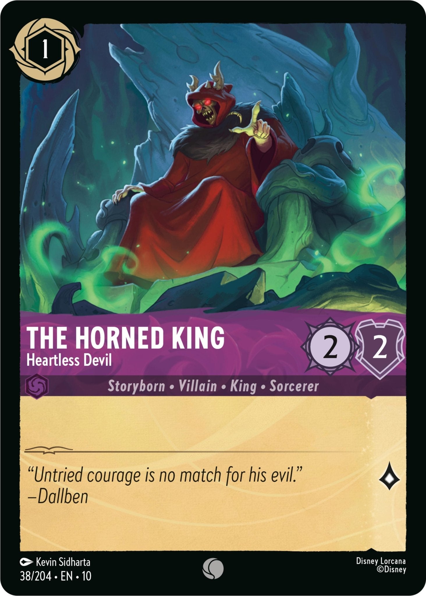 The Horned King - Heartless Devil (38/204) [Whispers in the Well] - Card Brawlers
