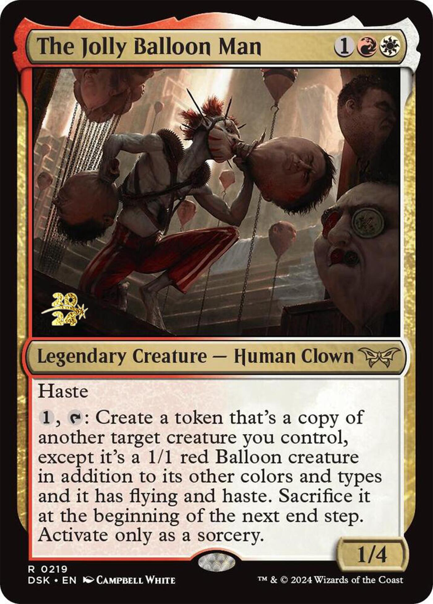 The Jolly Balloon Man [Duskmourn: House of Horror Prerelease Promos] - Card Brawlers