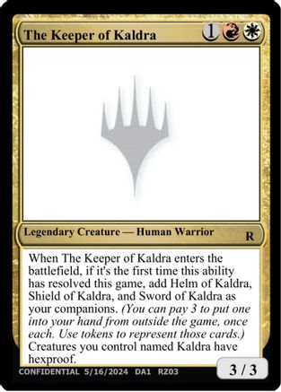 The Keeper of Kaldra (UNK-) - Un-Known Event Playtest Cards - Card Brawlers