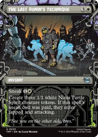 The Last Ronin's Technique (Showcase) (TMT-223) - Teenage Mutant Ninja Turtles - Card Brawlers