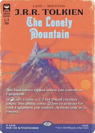 The Lonely Mountain (Borderless) (HOB-248) - The Hobbit Foil - Card Brawlers