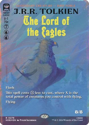 The Lord of the Eagles (Borderless) (Surge Foil) (HOB-276) - The Hobbit Foil - Card Brawlers