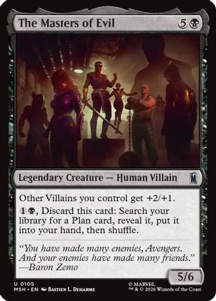 The Masters of Evil (MSH-105) - Marvel Super Heroes Foil - Card Brawlers