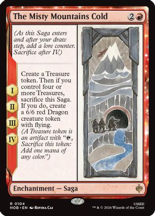 The Misty Mountains Cold (HOB-104) - The Hobbit Foil - Card Brawlers