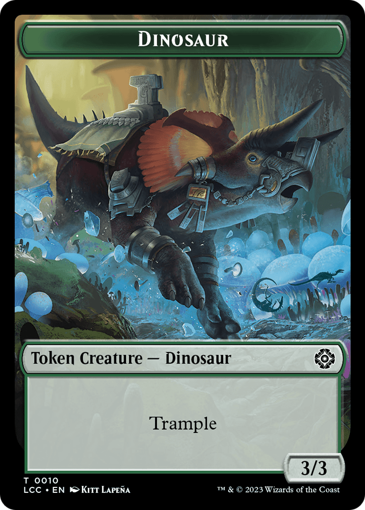 The Monarch // Dinosaur Double - Sided Token [The Lost Caverns of Ixalan Commander Tokens] - Card Brawlers