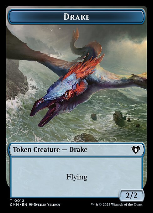 The Monarch // Drake Double - Sided Token [Commander Masters Tokens] - Card Brawlers