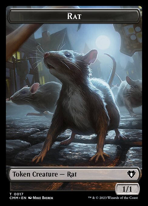The Monarch // Rat Double - Sided Token [Commander Masters Tokens] - Card Brawlers