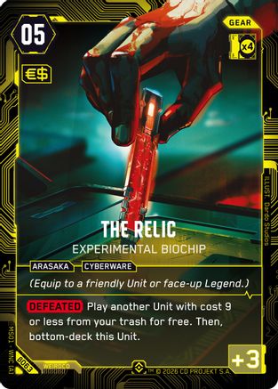 The Relic - Experimental Biochip (Epic) (B063) - Welcome to Night City Beta Foil - Card Brawlers