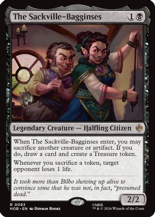 The Sackville-Bagginses (HOB-083) - The Hobbit Foil - Card Brawlers