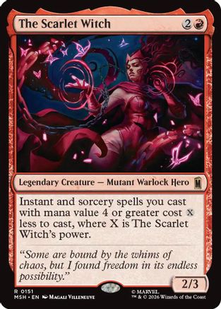 The Scarlet Witch (MSH-151) - Marvel Super Heroes - Card Brawlers