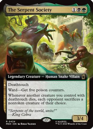 The Serpent Society (Extended Art) (MSH-424) - Marvel Super Heroes Foil - Card Brawlers